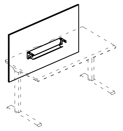 Экран настольный фронтальный большой для стола 120...