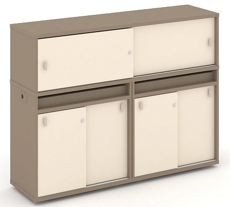 Набор №6. Тумба двойная + низкая надставка ES.NB.2N-6