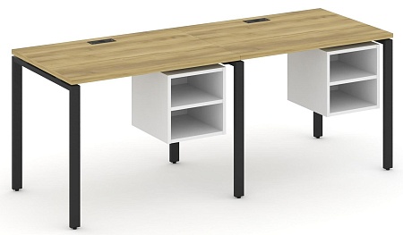 Рабочая станция односторонняя с подвесными тумбами на 2 места CN.ORS-105