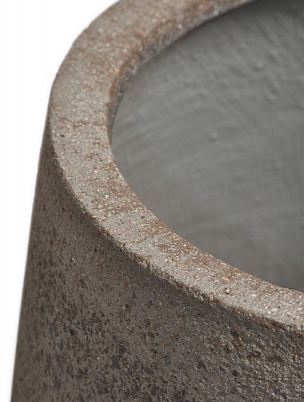 Кашпо TREEZ Ergo Hard Rock Ромбовидная чаша Песок серый беж д-53, в-49 см