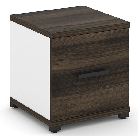 Шкаф четыре узкие секции, 1 ниша (Один фасад ЛДСП, накладной на 1 нишу) CN.STU-113 B/W