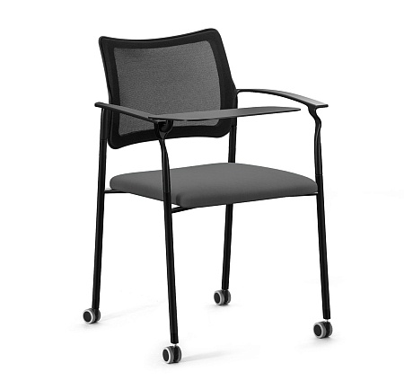 Кресло стол, ч.база Pinko Mesh cast black Kiton 08 Arms+WT