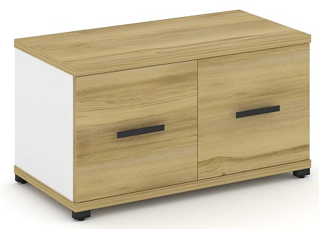 Шкаф одна широкая секция, 1 ниша (2 фасада ЛДСП, 1 ниша) CN.STS-113 B/W