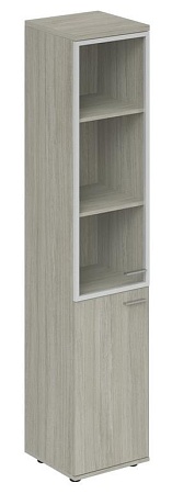 Шкаф высокий со стеклом, з.ст ЛДСП, левый WN.712.L