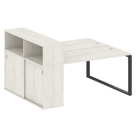Рабочая станция на О-образном м/к с опорным шкафом-купе БО.РС-СШК-2.3