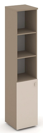 Шкаф высокий узкий левый (1 низкий фасад ЛДСП) ES.SU-1.1(L)