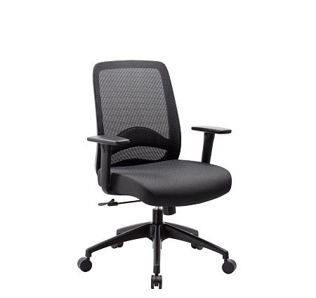 Кресло рабочее S ЧЕРНЫЙ Carot C Black 1D Black