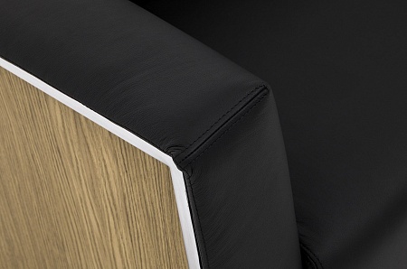 Диван 2м  кожа VISPO FLORE 2 DAKOTA black