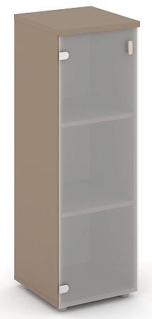 Шкаф средний узкий левый (1 средний фасад стекло сатин матовый) ES.SU-2.4(L)