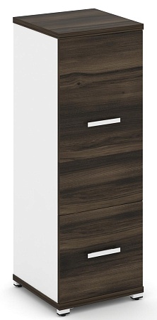 Шкаф одна узкая секция, 3 ниши (фасад ЛДСП, 1 ниша + фасад ЛДСП, 2 ниши) CN.STU-312 B/W