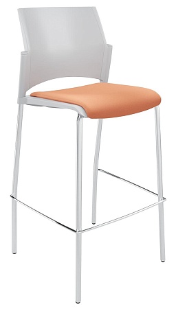 RESTART барный, каркас Хром, Пластик Серый ЦБ-00014022