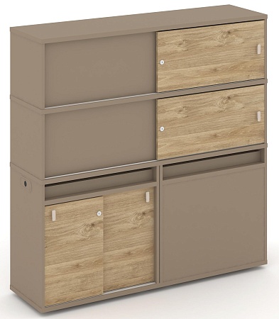 Набор №26. Тумба двойная + высокая надставка ES.NB.2V-26