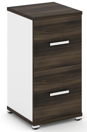 Шкаф одна узкая секция, 2 ниши (2 фасада ЛДСП, 1 ниша) CN.STU-212 B/W