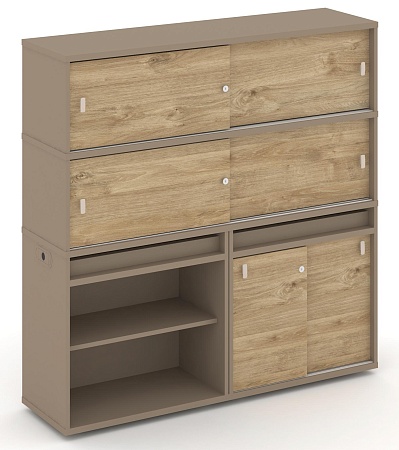 Набор №14. Тумба двойная + высокая надставка ES.NB.2V-14