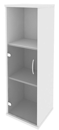 Шкаф средний узкий левый (1 низкая дверь стекло) А.СУ-2.2 (L)