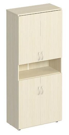 Шкаф для документов закрытый 4-дверный с нишей К 374