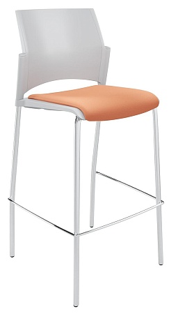 RESTART барный, каркас Хром, Пластик Серый ЦБ-00011301