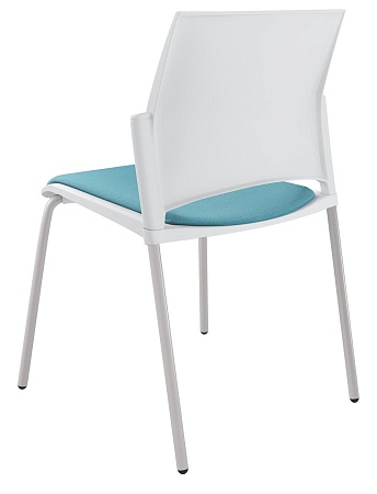 RESTART Стул, каркас Серый, Пластик Белый ЦБ-00014014