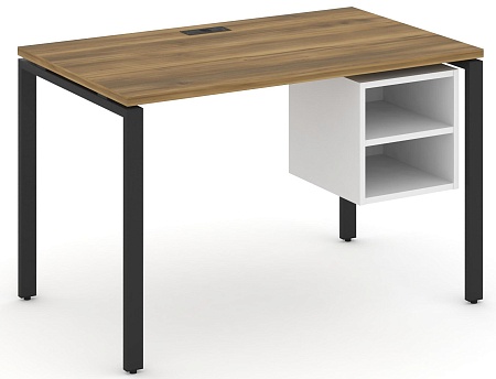 Стол рабочий с подвеснй тумбой с двумя открытыми нишами CN.SP-106