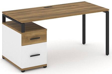 Стол письменный с одной опорной тумбой CN.SP-308 B/W