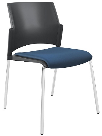 RESTART Стул, каркас Хром, Пластик Черный ЦБ-00014012