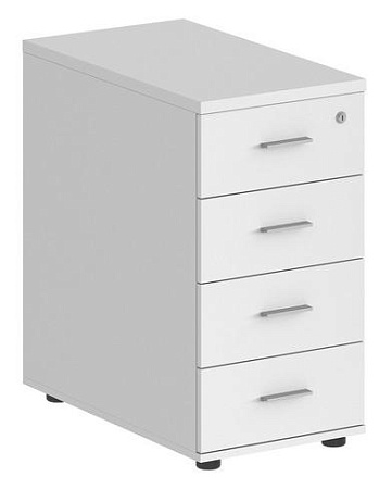 Тумба приставная с 4 ящ., с замком без топа SG.521