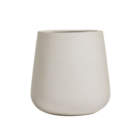 Кашпо Treez Ergo Fine Rock Design-чаша Белый камень в-67 см, д-66 см