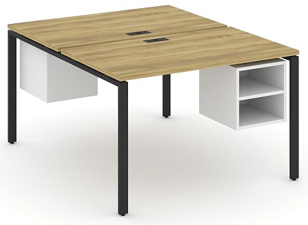 Рабочая станция двух сторонняя с подвесными тумбами на 2 места CN.DRS-106