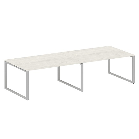 Переговорный стол (2 столешницы) на О-образном м/к БО.ПРГ-2.4