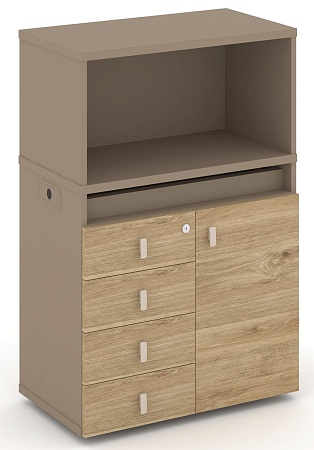 Набор №2. Тумба одиночная + низкая надставка ES.NB.1N-2