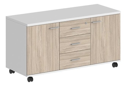 Тумба сервисная с 3 ящ., с замком, 2 фасадами SG.621