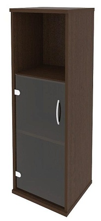 Шкаф средний узкий левый (1 низкая дверь стекло) А.СУ-2.2 (L)