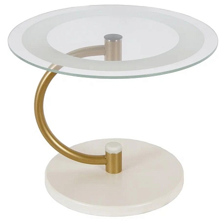 Журнальный столик Дуэт 13Н (Золото/слоновая кость)