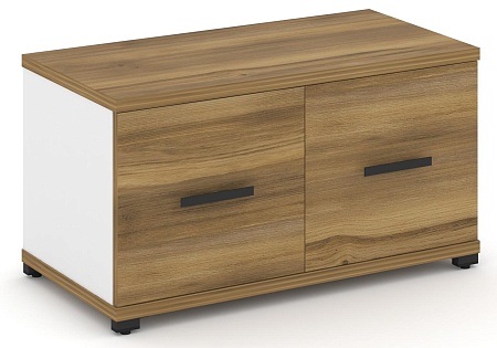 Шкаф одна широкая секция, 1 ниша (2 фасада ЛДСП, 1 ниша) CN.STS-113 B/W