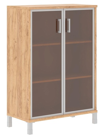 Шкаф средний со стеклянными дверьми в AL-рамке B 420.7