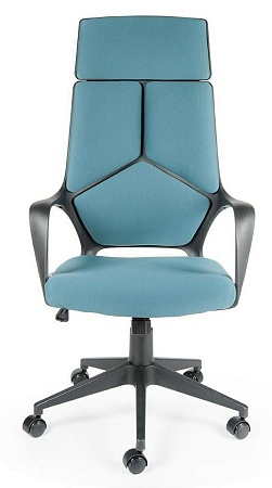 Кресло офисное IQ (black plastic blue) CX0898H-1-56