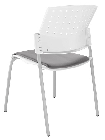 MOVIE Стул, каркас Серый, Пластик Белый ЦБ-00011498