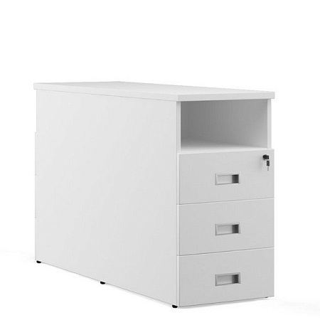 Тумба приставная для сдвоенной столешницы, 3 ящика TES284314