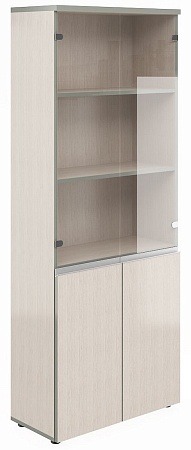 Шкаф широкий высокий со стеклом V-2.2+4.0+4.3+V*2