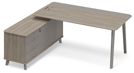 Стол комбинированный левый с тумбой (тип 1) ТМ М1 101 МП