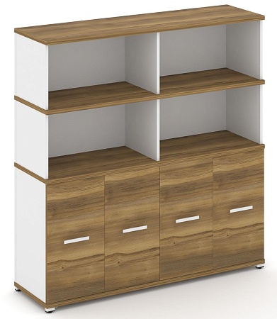 Распашной шкаф опорный/приставной с надставкой высокой CN.SOPR-008 B/W