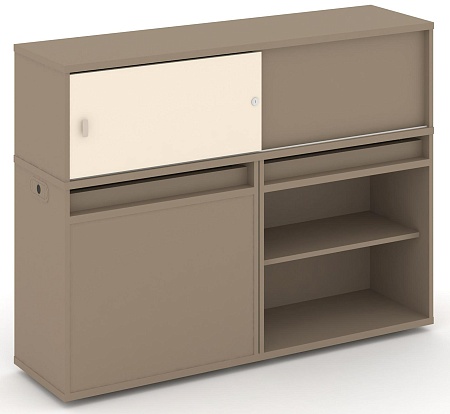 Набор №14. Тумба двойная + низкая надставка ES.NB.2N-14