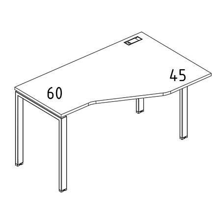 Стол эргономичный правый  А4 Б1 054R БП