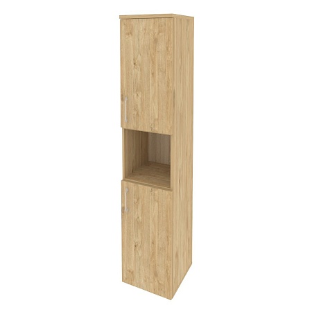 Шкаф высокий узкий правый (2 низких фасада ЛДСП) O.SU-1.5(R)