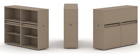 Набор №1. Тумба двойная + низкая надставка ES.NB.2N-1