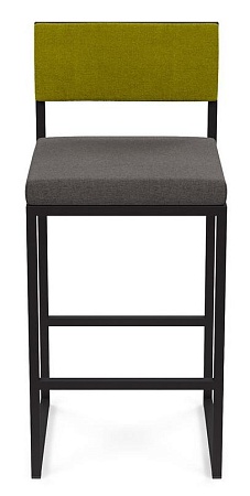 Барный стул Барнс-65 (сидушка grey lunar/спинка kiwi) AL 301S