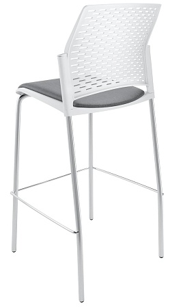 REWIND барный, каркас Хром, Пластик Белый ЦБ-00011256