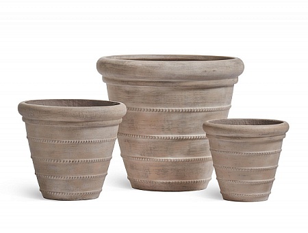 Кашпо TREEZ Ergo Italica Классический конус Капучино д-52, в-46 см