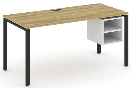 Стол рабочий с подвеснй тумбой с двумя открытыми нишами CN.SP-108