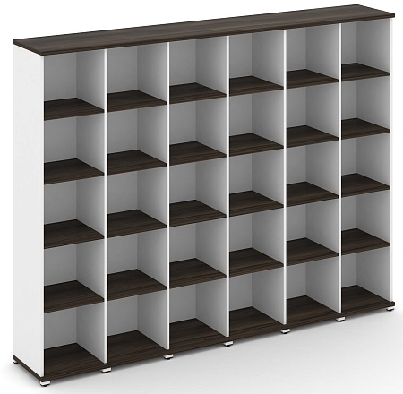 Стеллаж шесть узких секций, 5 ниш CN.STU-560